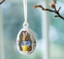 Villeroy & Boch Bunny Tales påskeornament Max blå blomster 7 cm
