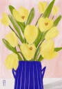 Spring Tulips Blue Vase Plakat / 50x70