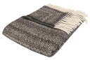 Nordstrand Home Ullpledd 100% ny ren ull 130x200 cm Mykt i mønstret mørkegrå -pledd