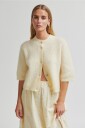 Second Female   Kardigan Andrea Knit Rib Cardigan   Gul