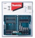 Makita Impact Black 33 Deler Bitssett til 1/4" Feste