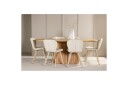 Spisegruppe Stjärnö 200x90 cm Natur med 6 stk Lilja Stoler -