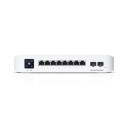 Ubiquiti UniFi Switch Pro 8 PoE - Switch - L3 - Styrt - 2 x 10/100/1000 (PoE++) + 2 x 10Gb Ethernet SFP+ + 6 x 10/100/1000 (PoE+) - veggmonterbar - P