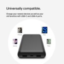 Belkin BoostCharge 20000 mAh Powerbank Rosa med USB-C og 15W