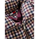 Tommy Jeans Tjw Crop Check Puffer   Brown   M