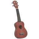 vidaXL Sopran-ukulele sett med veske for barn mørkt tre 23"