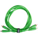 UDG Gear Lydkabel 2x Rca - 2x Rca Green 1,5m