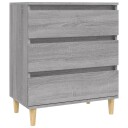 vidaXL Skjenk grå sonoma 60x35x70 cm konstruert tre