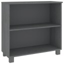 vidaXL Skjenk HAMAR mørkegrå 85x35x80 cm heltre furu