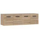 vidaXL Veggskap 2 stk sonoma eik 80x35x36,5 cm konstruert tre