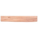 vidaXL Vegghylle lysebrun 60x10x4 cm behandlet heltre eik