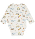 Hust And Claire Body I/e HCBuster Ivory m. Trykk 1½ år 86 Langermet Body Hvit