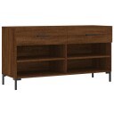vidaXL Skobenk brun eik 102x35x55 cm konstruert tre