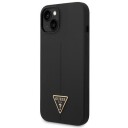 Guess Hardcase Silikon Deksel til iPhone 14 Plus 6,7" Svart med Triangelmønster