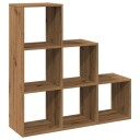 Romdeler bokhylle 3 lag artisan eik 99x29x99 cm konstruert tre