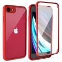 iPhone 7/8/SE (2020)/SE (2022) Shine/Protect 360 Hybrid-deksel Rød / Klar