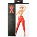Late X Lateksleggings Rød        - Rød - S