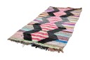 Marokkansk Boucherouite teppe 130 x 265 cm Størrelse: 130 x 265 cm