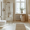 Vikingbad Travertino Matt Vegg- / Gulvflis Almond 60x60cm
