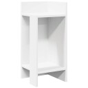  Sidebord med hylle hvit 25,5x27x60 cm 8721158574213