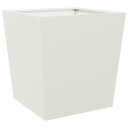  Plantekasse hvit 50x50x50 cm cortenstål