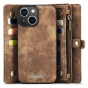 iPhone 15 Caseme 2-i-1 Multifunksjonell Lommebok-deksel Brun