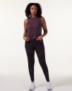 LEVITY Eclipse Mesh Seamless Tights Red Dusty Marl - XS