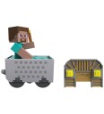 Minecraft RC Steve med Minecart - Wheelie Stunt & Turbo Boost - Lys - Multicolor - One Size