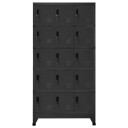 vidaXL Oppbevaringsskap antrasitt 90x40x180 cm stål