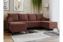 Knocklong 4 seters Hjørnesovesofa   Rosa