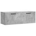 vidaXL Veggskap betonggrå 100x36,5x35 cm konstruert tre