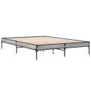  Sengeramme grå sonoma 150x200 cm konstruert tre og metall 8721012985407