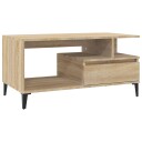 vidaXL Salongbord sonoma eik 90x49x45 cm konstruert tre