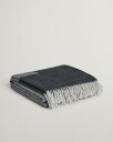 Gant Ullpledd med logo GREY 130X180