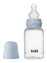 BIBS Tåteflaske 150 ml Silicone med Antikolikkventil - Baby Blue