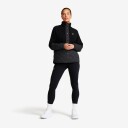 Revolutionrace Canyon Hybrid Pile Fleece Dame Black L Dame Overdeler Fleece & midlayers