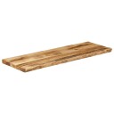 Bordplate naturlig kant 120x40x3,8 cm grovt heltre mangotre 370686