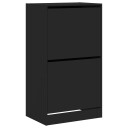  Skoskap med 2 vippeskuffer hvit 60x42x108 cm 8721012385801