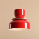 ALDEX Uto hengelampe rød metallskjerm 30 cm