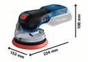 Bosch Professional Eksentersliper GEX 18V-125 Solo
