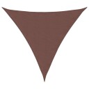 vidaXL Solseil oxfordstoff trekantet 6x6x6 m brun