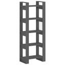 vidaXL Bokhylle/romdeler gr? 60x35x160 cm heltre