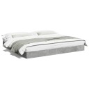  Sengeramme betonggrå 180x200 cm konstruert tre 8721102598647