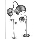 Halo Design DC Vegglampe Ø12 Hvit/ Eik