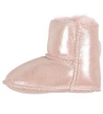 En Fant Lammeskinn Tøfler m. Fôr Lyserød metallic 25/26 Tøfler Rosa 25 26
