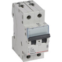 Legrand 5 stk TX³ MCB automatsikring C40 2P 2M 6/6kA