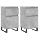 vidaXL Skjenker 2 stk betonggrå 40x35x70 cm konstruert tre