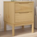  Nattbord voksbrun 45x39x57 cm heltre furu 374002
