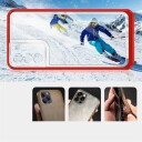 Hurtel Clear 3in1 Case for Samsung Galaxy S23+ Silicone Cover with Frame Red