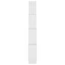 vidaXL Kubeformet vegghylle hvit 90x15x119 cm sponplate